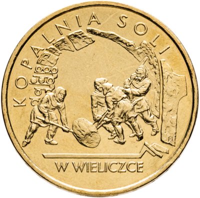 купить Польша 2 злотых (zlotе) 2001 Памятники Польши - Соляная шахта в Величке