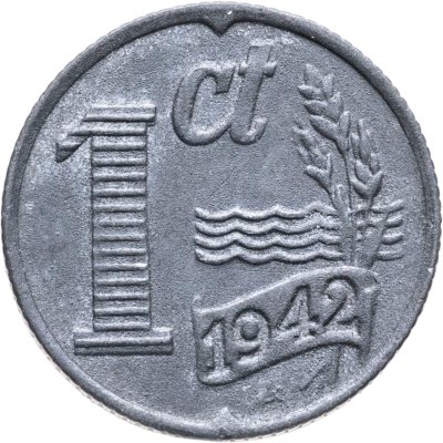 купить Нидерланды 1 цент 1942