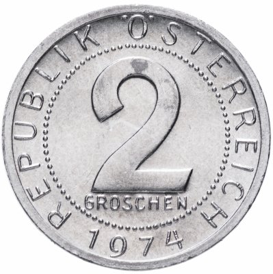 купить Австрия 2 гроша 1973-1974