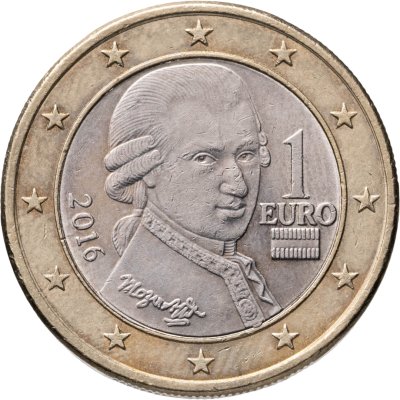 купить Австрия 1 евро 2016