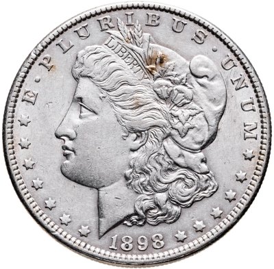 купить США 1 доллар (dollar) 1898 Доллар Моргана, без отметки монетного двора