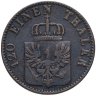 Купить Германия, Пруссия 3 пфеннинга  1854 А