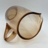 Купить Кувшин карамельного оттенка, цветное стекло, СССР, 1970-1990 гг.
