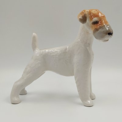 купить Статуэтка "Эрдельтерьер", скульптор Б.Я. Воробьев, фарфор, аэрография, Ленинградский фарфоровый завод (ЛФЗ), СССР, 1970-1990 гг.