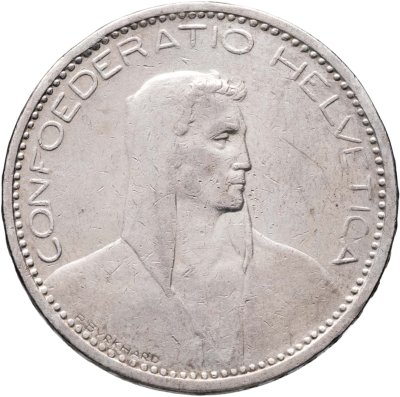 купить Швейцария 5 франков (francs) 1923
