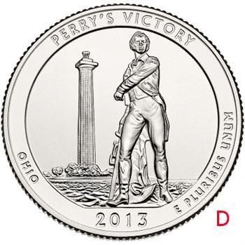 Купить США 25 центов (квотер) 2013 D — Международный мемориал мира
