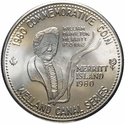 купить Канадский торговый доллар 1980 "Уильям Гамильтон Мерритт"