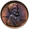 Купить США 1 цент (cent) 1955 "Линкольн, пшеничный цент (Wheat Penny)" знак монетного двора "D" - Денвер