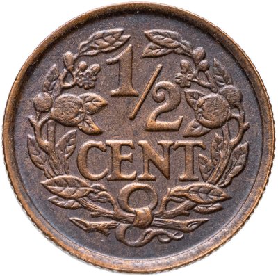 купить Нидерланды 1/2 цента (cent) 1930