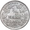 Купить Германия 1/2 марки (mark) 1918 Знак монетного двора: "D" - Мюнхен, в слабе Монетник.ру MS64