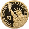 Купить США 1 доллар (dollar) 2011 "20-й президент Джеймс Абрам Гарфилд ", знак монетного двора "S" - Сан-Франциско