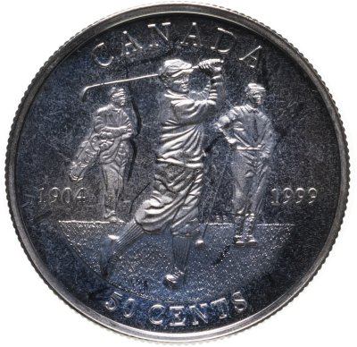 купить Канада 50 центов (cents) 1999 "Гольф"
