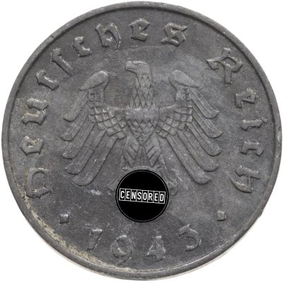 купить Германия, Третий рейх 10 рейхспфеннигов 1943 "A"