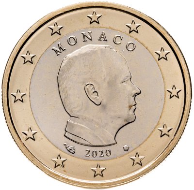 купить Монако 1 евро 2020