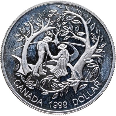купить Канада 1 доллар (dollar) 1999 " Международный год пожилых людей"