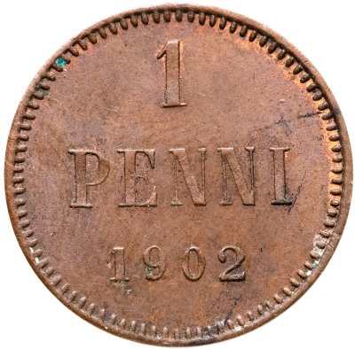 купить 1 пенни (penni) 1902 Российская Финляндия