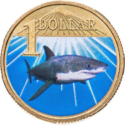 купить Австралия 1 доллар 2007 "Океан - Белая акула"