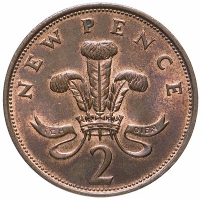 купить Великобритания 2 новых пенса 1975