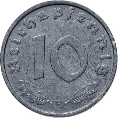 купить Германия (Третий рейх) 10 рейхспфеннигов (reichspfennig) 1943 B