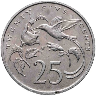 купить Ямайка 25 центов (cents) 1982 Без отметки монетного двора