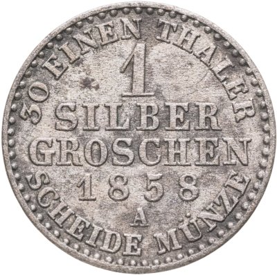 купить Германия, Пруссия 1 грош 1858