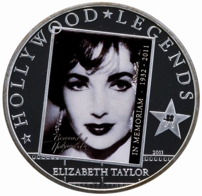 купить Острова Кука 1 доллар (dollar) 2011 "Элизабет Тейлор" цветная