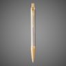 Купить Подарочный набор:Шариковая ручка Parker IM Premium Warm Silver (grey) GT и Ежедневник недатированный А5 черный, Металлы: латунь, позолота, позолота, 2026 г.