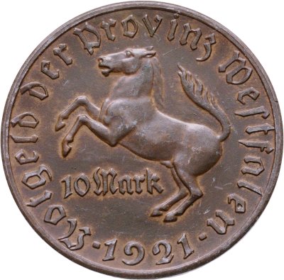 купить Германия, Вестфалия, нотгельд 10 марок 1921