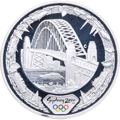 купить Австралия 5 долларов (dollars) 2000 "Олимпийские игры в Сиднее - Харбор-Бридж"