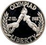 Купить США 1 доллар 1988 "Участие США в Олимпиаде 1988 года в Сеуле"
