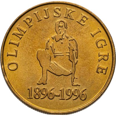 купить Словения 5 толаров (tolarjev) 1996 "100 лет современным Олимпийским Играм"