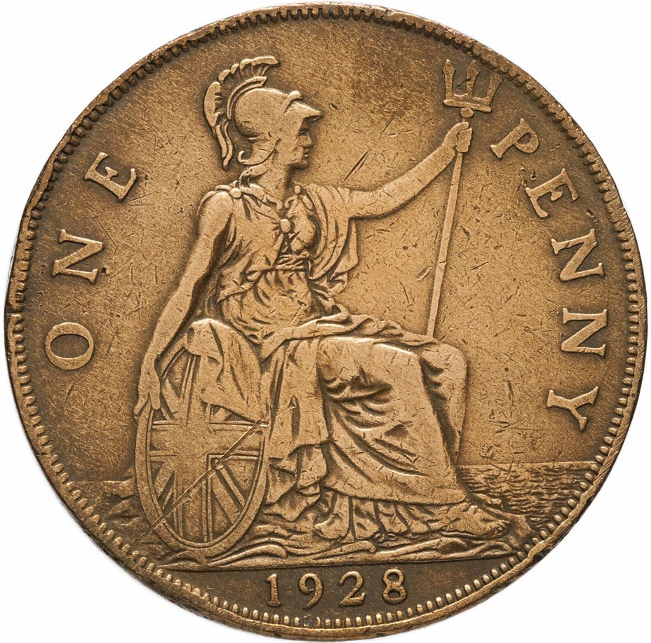 купить Великобритания 1 пенни 1928