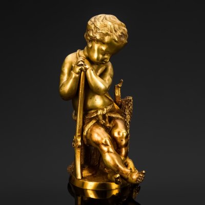 купить Скульптура "Путти-охотник" ("Юный охотник"), бронза, литье, Западная Европа, 1900-1920 гг.