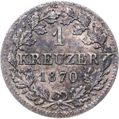 купить Германия, Бавария 1 крейцер 1870