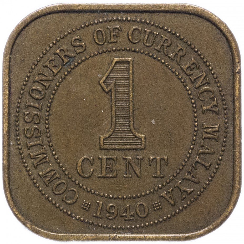 купить Британская Малайя 1 цент 1940