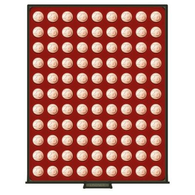 купить Бокс на 99 монет диаметром до 19.25 мм (Lindner, Германия)