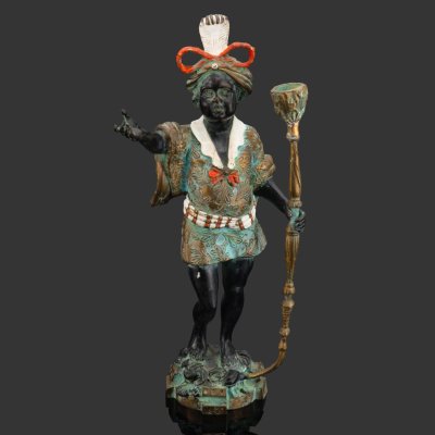 купить Подсвечник каминный "Арапчонок" ("Мавр"), металл, крашение, патинирование, Европа, 1950-1980 гг.