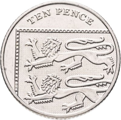 купить Великобритания 10 пенсов (pence) 2015 "Фрагмент щита"