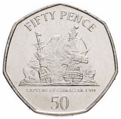 купить Гибралтар 50 пенсов (pence) 2010