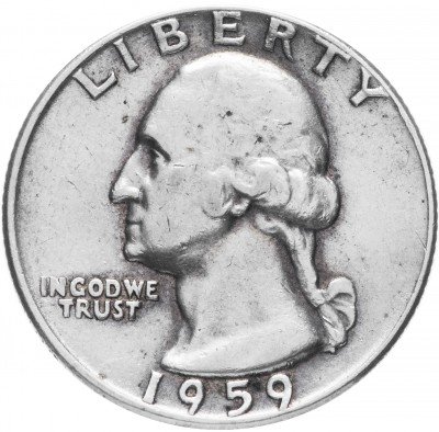 Купить США 1/4 доллара (25 центов) 1959 D
