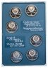 Купить Набор из 6 монет 1 рубль 1977-1980 Proof "Советские памятные монеты" Олимпиада-80 в планшете
