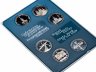 Купить Набор из 6 монет 1 рубль 1977-1980 Proof "Советские памятные монеты" Олимпиада-80 в планшете