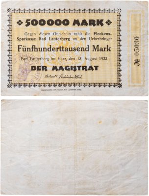 купить Германия 500000 марок 1923 год