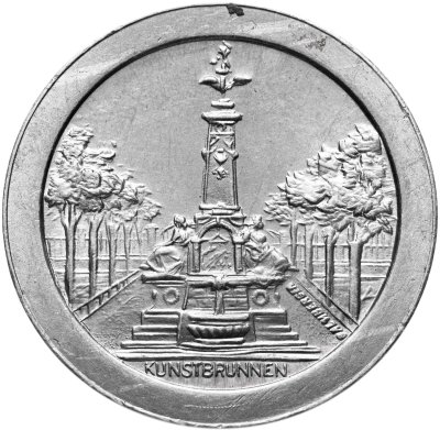 купить Германия (нотгельды) 150 пфеннигов 1921 "Частный выпуск - Нюрнбергский трамвай. Фонтан"