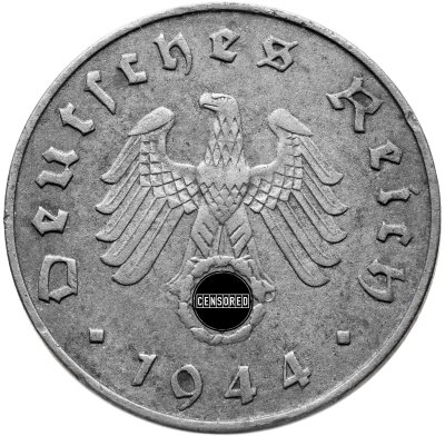 купить Германия, Третий рейх 10 рейхспфеннигов (reichspfennig) 1944, "А"