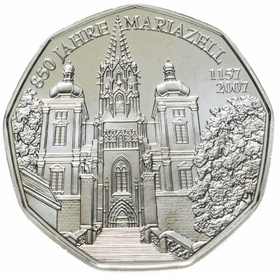 купить Австрия 5 евро 2007 "850 лет Мариацелль" BU