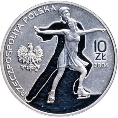 купить Польша 10 злотых (zlotych) 2006 XX зимние Олимпийские игры, Турин 2006 - Фигурное катание
