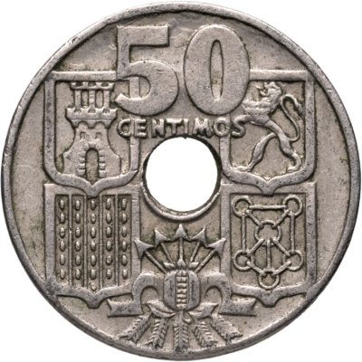 купить Испания 50 сентимо (centimos) 1949 (1962) Стрелы направлены вверх