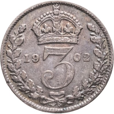 купить Великобритания 3 пенса (pence) 1902
