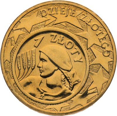 купить Польша 2 злотых 2004 "История польского злотого - 1 злотый 1924"